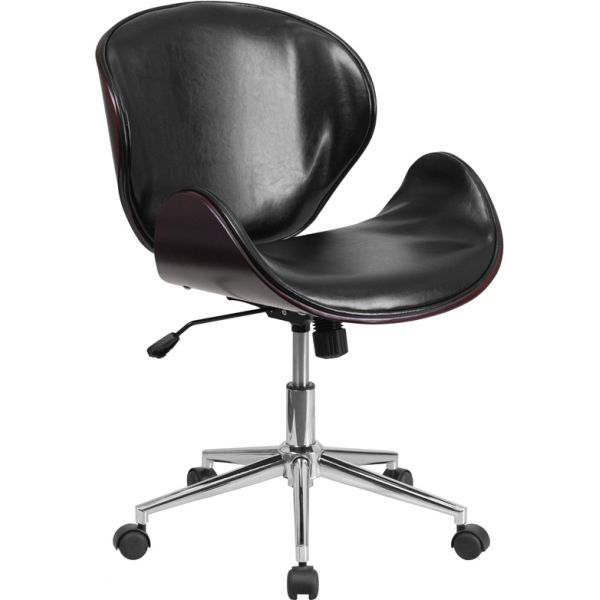 FHFSDSDM22405MAHBKGG Flash Furniture Mid-Back Swivel Conference Chair