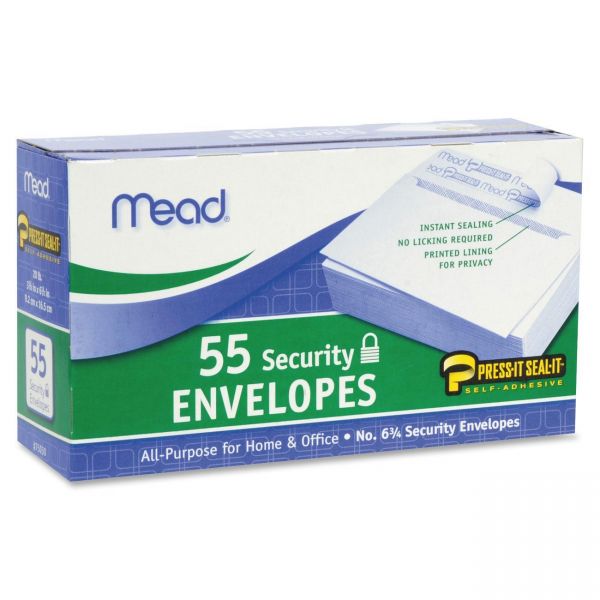 MEA75030 Mead Press-it No. 6 Security Envelopes