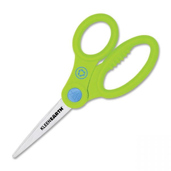 ACM14836 Westcott KleenEarth Scissors w/Microban, 5" Length, Pointed Tip, Green Handle