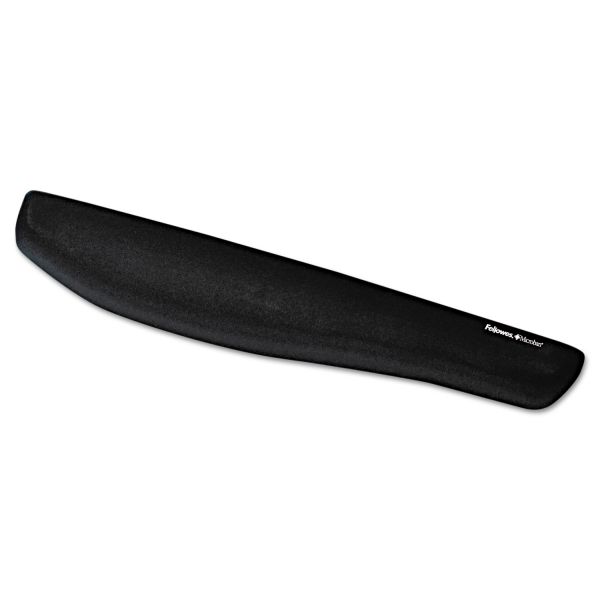 FEL9252101 Fellowes PlushTouch Keyboard Wrist Rest, Foam, Black, 18 1/8 x 3-3/16