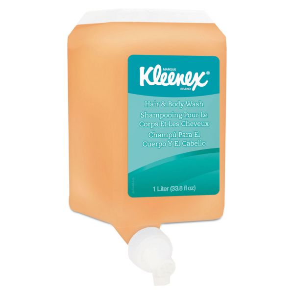 KCC91557 Kleenex Hair & Body Wash, Citrus Floral, 1000mL Bottle, 6/Carton