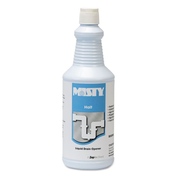 AMR1003698 Misty Halt Liquid Drain Opener, 32oz Bottle, 12/Carton