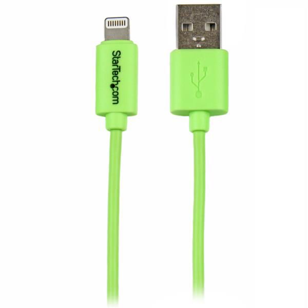 SYNX3854118 StarTech.com 1m (3ft) Green Apple 8-pin Lightning Connector to USB Cable for iPhone / iPod / iPad