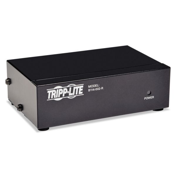 TRPB114002R Tripp Lite Video Splitter, VGA/SVGA, 2-Port Signal Booster, HD15 Ports