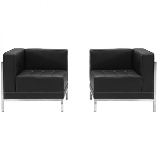 FHFZBIMAGSET10GG Flash Furniture HERCULES Imagination Series Leather Corner Chair Set