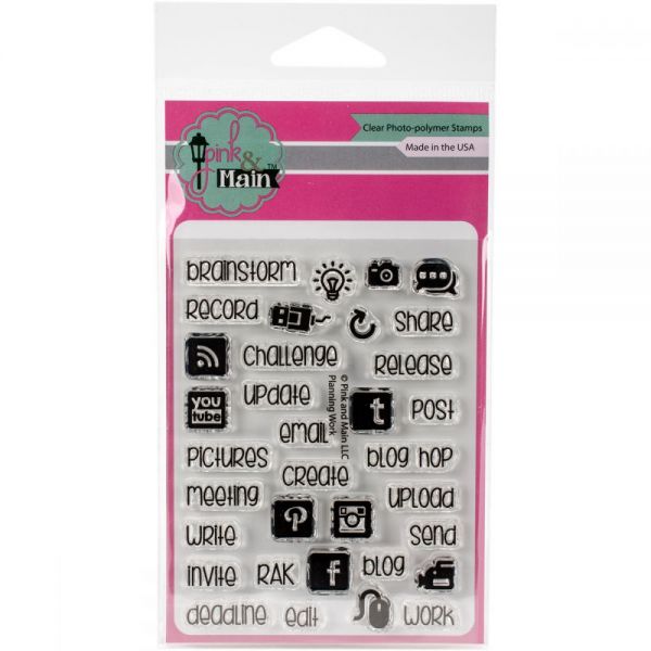 NOTM344604 Pink & Main Clear Stamps 3"X4"
