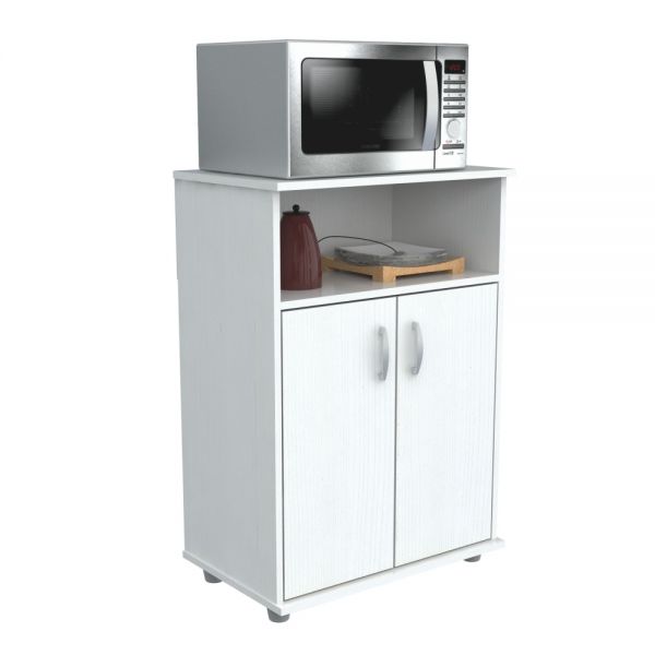 Logo Inval Inval Storage Cabinet With Microwave Stand, 3 Shelves, 33