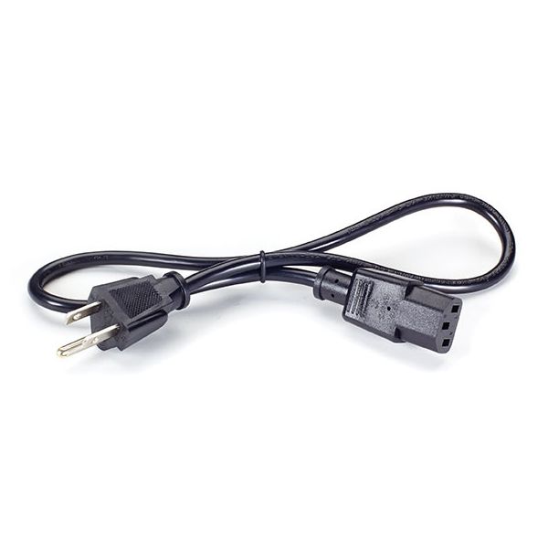 SYNX4290314 Black Box North American Power Cord - NEMA 5-15P to IEC-60320-C13, 2.0-ft. (0.6-m)