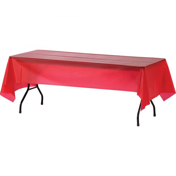 GJO10326CT Genuine Joe Plastic Rectangular Table Covers