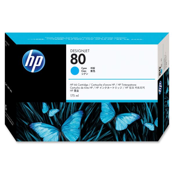 HEWC4872A HP 80, (C4872A) Cyan Original Ink Cartridge
