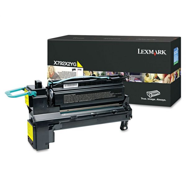 LEXX792X2YG Lexmark X792X2YG Extra High-Yield Toner, 20,000 Page-Yield, Yellow