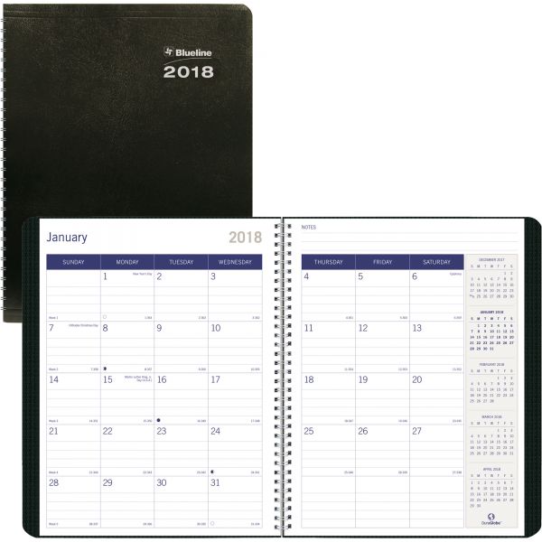 REDC23521T Blueline DuraGlobe Monthly Planner