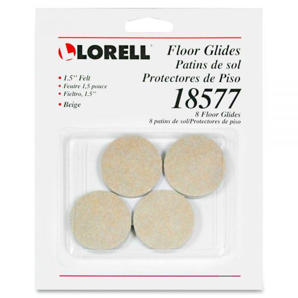 LLR18577 Lorell Self-Stick Round Felt Floor Glides
