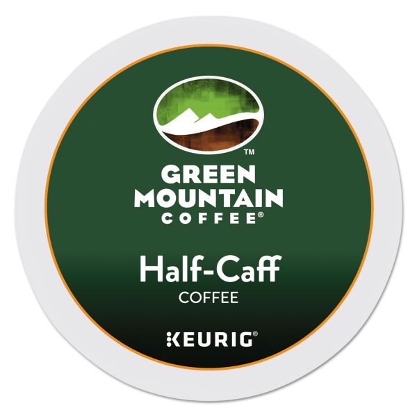GMT6999CT Green Mountain Coffee Half-Caff Coffee K-Cups, Regular Flavor, 96/Carton