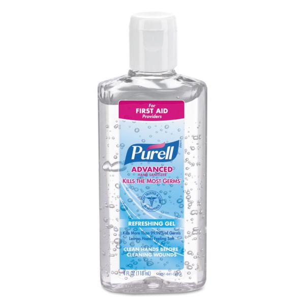 GOJ965124 PURELL Advanced Instant Hand Sanitizer, 4oz Flip-Cap Bottle, 24/Carton