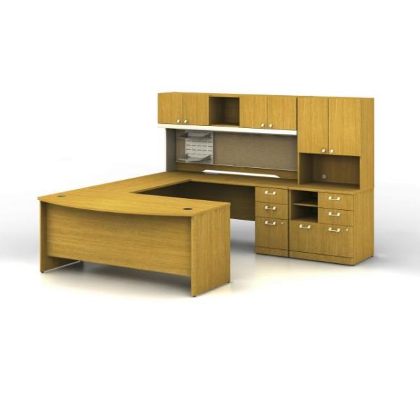 BSHQUA003MCR bbf Quantum Executive Configuration - Modern Cherry finish by Bush Furniture