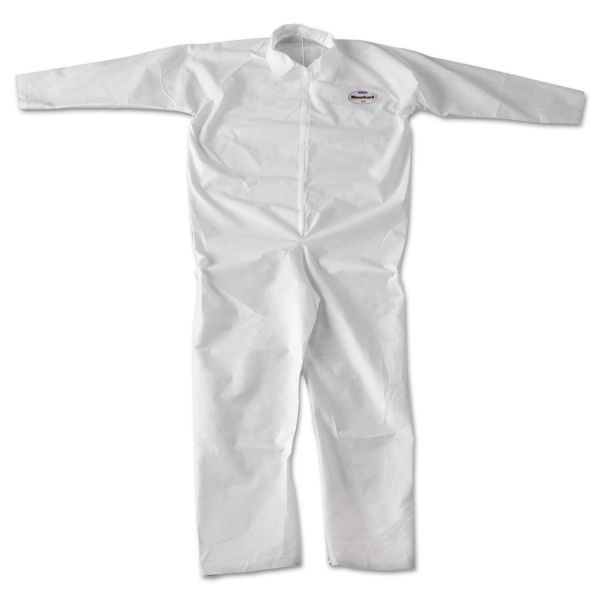 KCC49005 KleenGuard* A20 Breathable Particle-Pro Coveralls, Zip, 2X-Large, White, 24/Carton