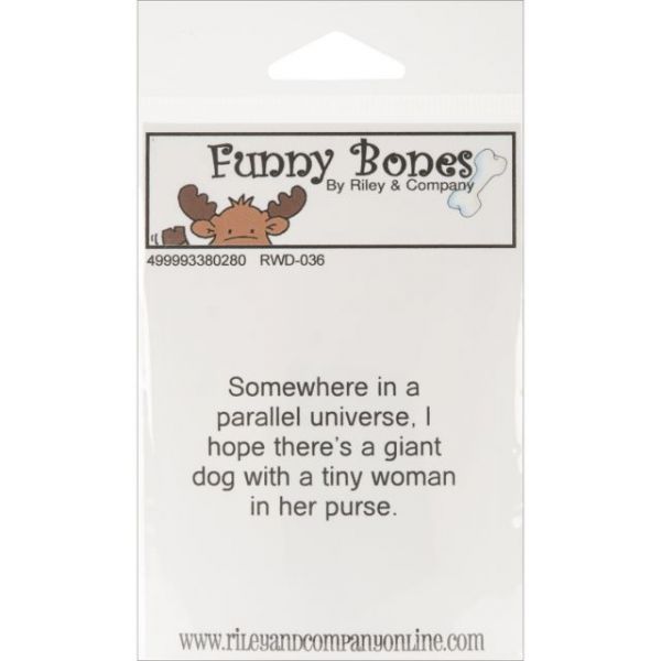 NOTM338028 Riley & Company Funny Bones Cling Mounted Stamp 2.25"X1.25"