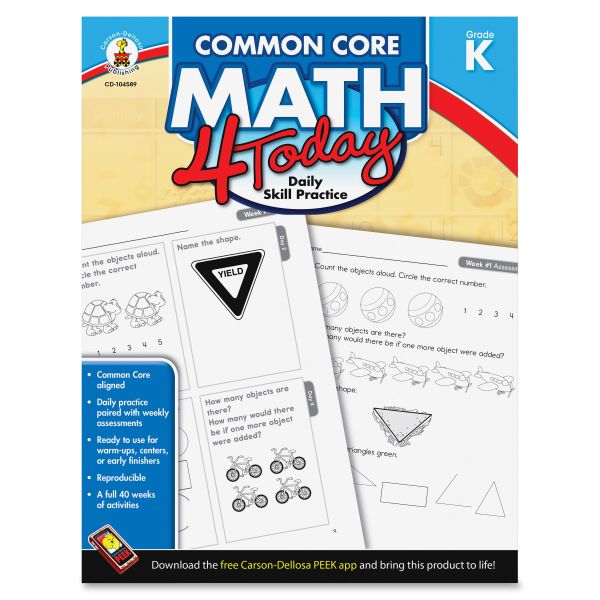 CDP104589 Common Core Math 4 Today Workbook