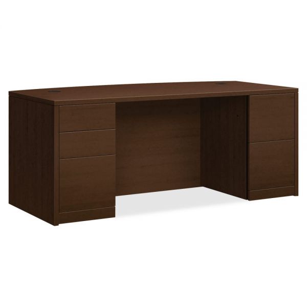 HON105899MOMO HON 10500 Series Double Pedestal Desk | Bow Top | 2 Box / 3 File Drawers | 72"W