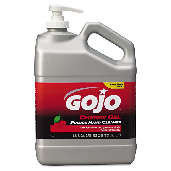 GOJ235802EA GOJO Cherry Gel Pumice Hand Cleaner, Cherry, 1gal