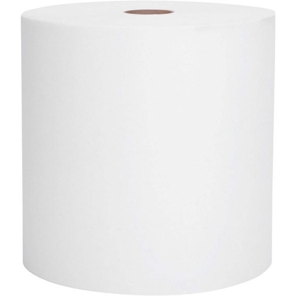 KCC02068 Scott Hard Roll Paper Towels, 8 x 400 ft, 1-Ply, White, 12 Rolls/Carton
