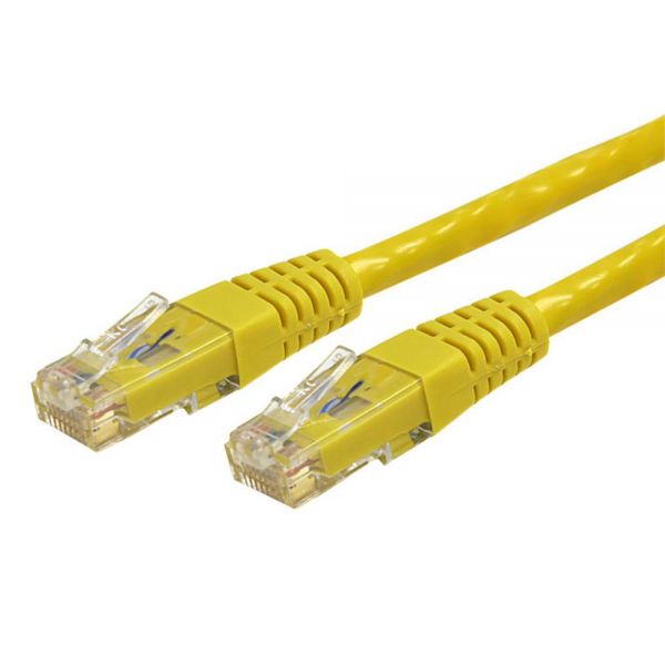SYNX2407829 StarTech.com 1 ft Yellow Molded Cat6 UTP Patch Cable - ETL Verified