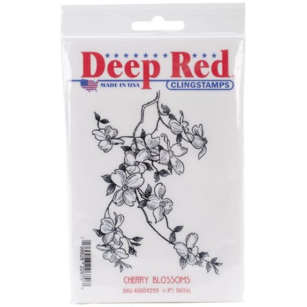 NOTM455237 Deep Red Cling Stamp 3"X4"