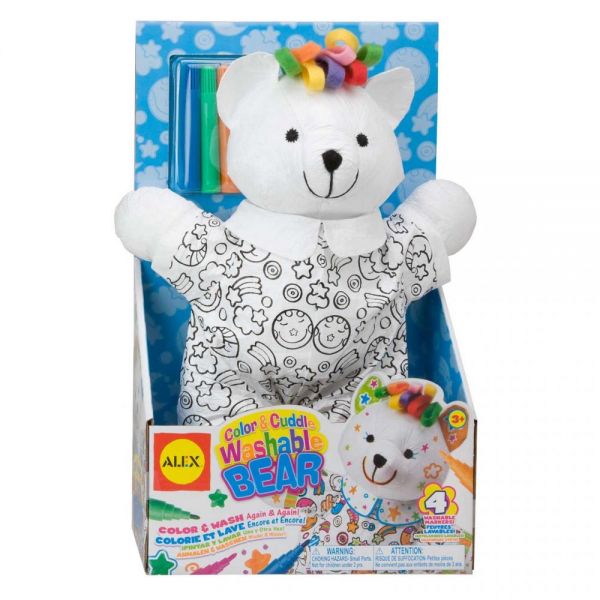 NOTM152426 ALEX Toys Color & Cuddle Washable Bear Kit