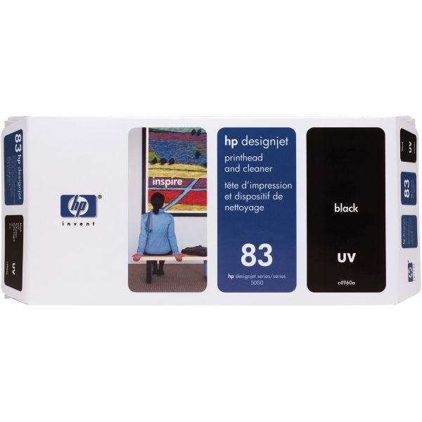 HEWC4960A HP 83 (C4960A) UV Black Printhead and Cleaner