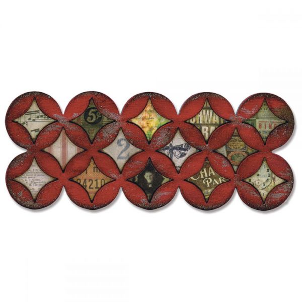 NOTM329103 Sizzix Frameworks Border Die By Tim Holtz
