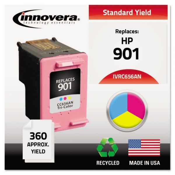 IVRC656AN Innovera Remanufactured CC656AN (901) Ink, Tri-Color