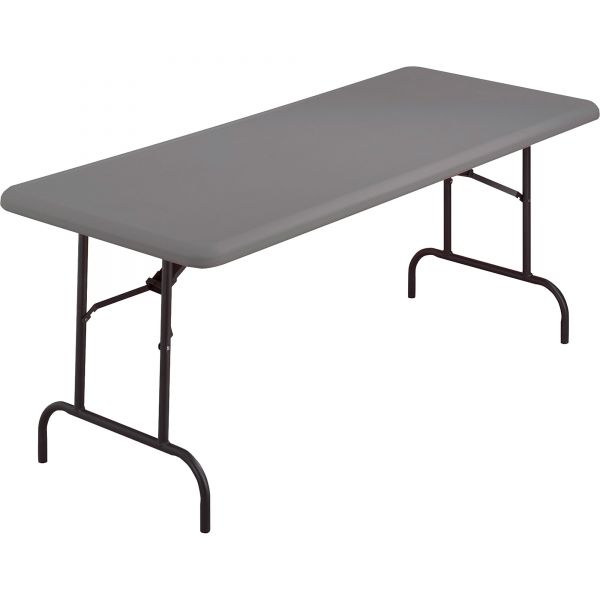 ICE65217 Iceberg IndestrucTables Too 1200 Series Resin Folding Table, 60w x 30d x 29h, Charcoal