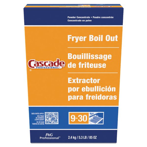 PGC59097 Cascade Professional Fryer Boil Out, Concentrated Powder, 5.3lb Box, 6/Carton