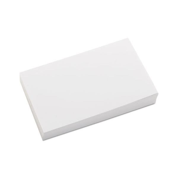 UNV47205 Universal Unruled Index Cards, 3 x 5, White, 500/Pack