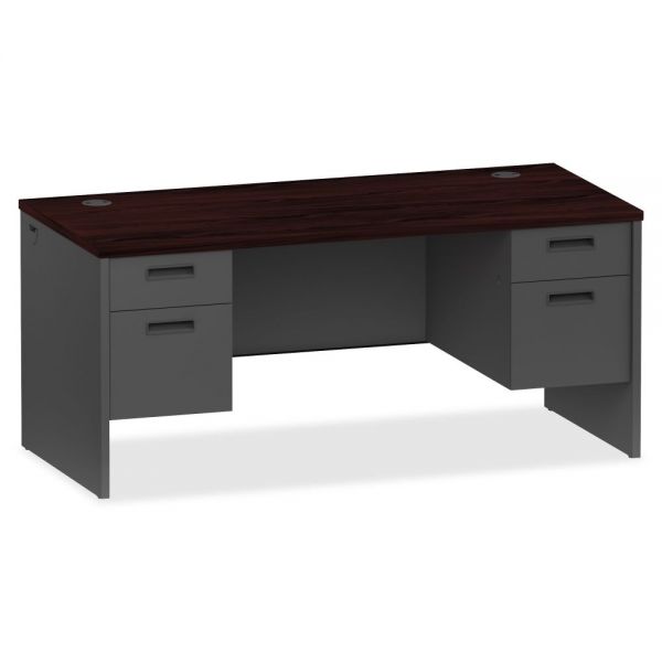 LLR97107 Lorell Prominence 79000 Series Double Pedestal Computer Desk