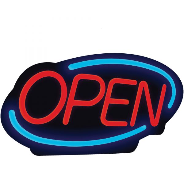 RSIRSB1340E Royal Sovereign LED Open Sign with on, off, continuous flash & scroll settings captures customers attention, enhances your business's curb appeal, and keeps customers coming back. Energy efficient - pennies a day to operate. Ideal for retail & service bus