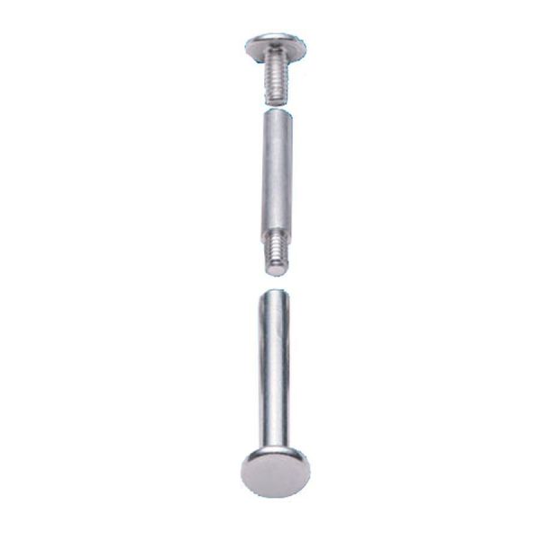 LEO3706L Charles Leonard Post Binder Aluminum Screw Posts, 3/16" Diameter, 1" Long, 100/Box