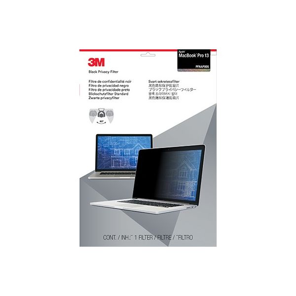 SYNX4451942 3M Privacy Filter for Apple MacBook Pro 13" Black