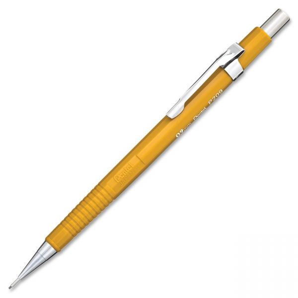 PENP209G Pentel Sharp Mechanical Drafting Pencil, 0.9 mm, Yellow Barrel