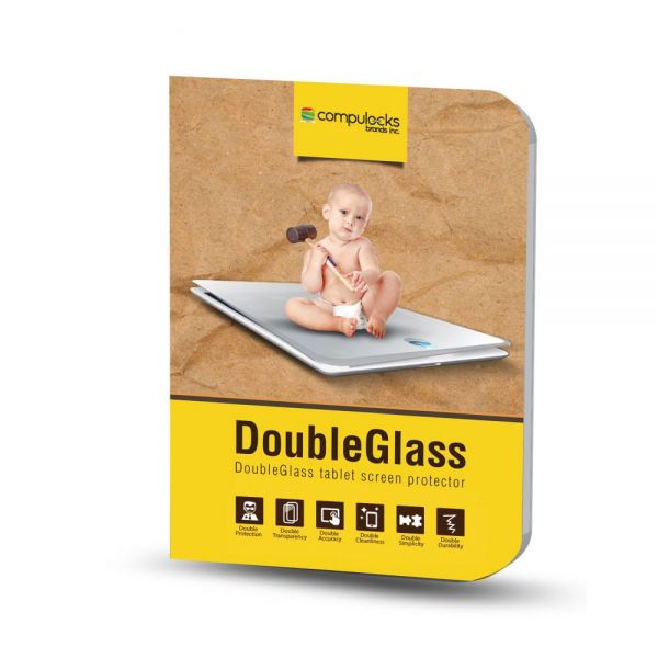 SYNX4176241 Compulocks Armored Glass Screen Protector - Anti-Glare Screen - For Tablets and Smartphones Transparent