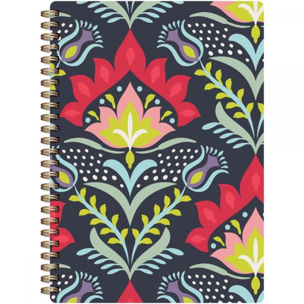 NOTM308616 Botanical Composition Spiral-Bound Notebook 7"X9.5"