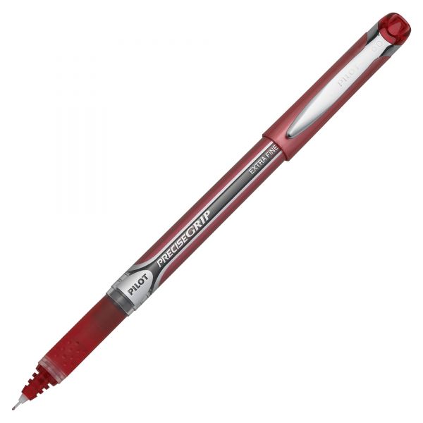 PIL28803 Pilot Precise Grip Roller Ball Stick Pen, Red Ink, .5mm