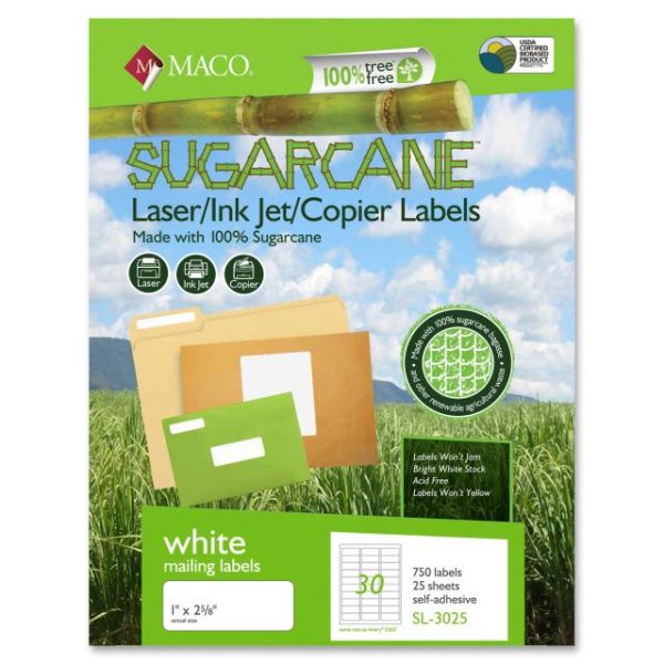 MACMSL3025 Maco Sugarcane Address Labels