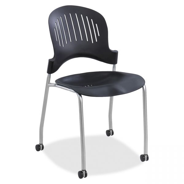 SAF3385BL Safco Zippi Plastic Stacking Chairs