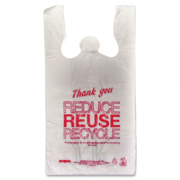 UPL13671368 Unistar "Thank You" Eco-friendly T-Shirt Plastic Grocery Bags