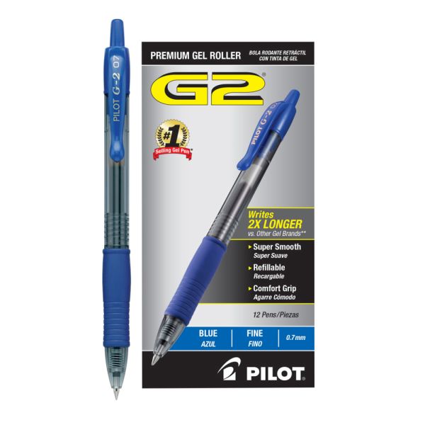 thumbnail image 2 of Pilot G2 Gel Pen - 0.5 Mm - Blue 2 of 14