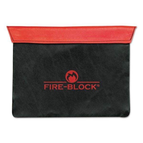 MMF2320420D0407 MMF Industries Fire-Block Document Portfolio, 12 1/2 x 10 x 1/2, Red/Black
