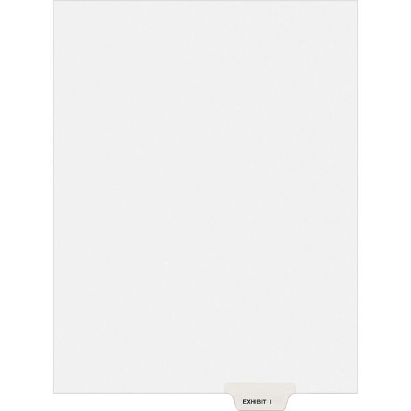 AVE11948 Avery-Style Preprinted Legal Bottom Tab Divider, Exhibit I, Letter, White, 25/PK