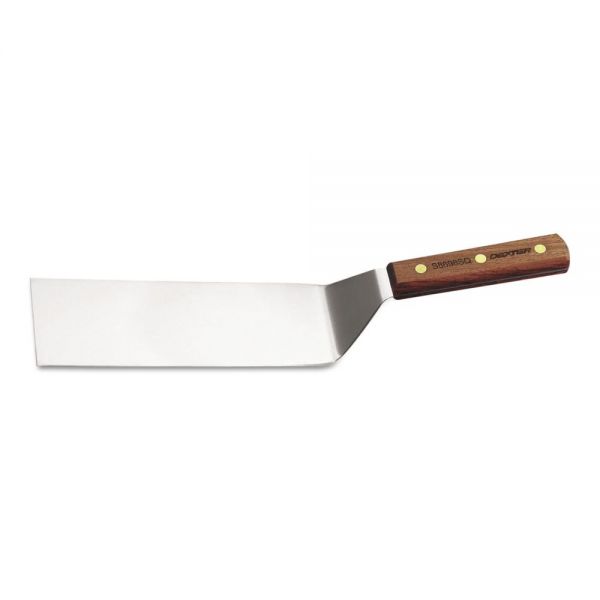 DXX16390 Dexter Traditional Hamburger Turner, Brown/Silver, 8" X 3"